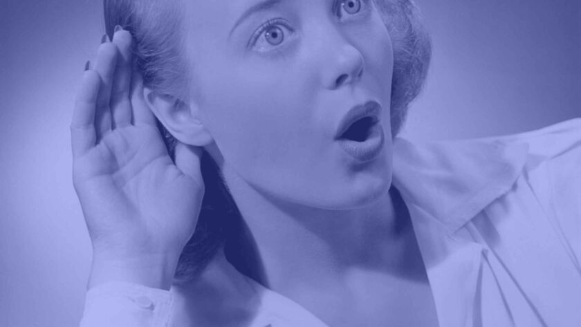 Woman listening to what others are saying